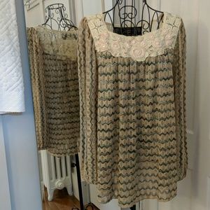 Free People New Romantics Beaded Top